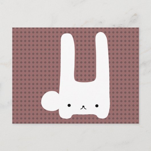 白いバンニ ポストカード (正面)