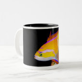 白いバーAnthias ツートーンマグカップ (正面左)