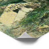 白いパスとロシアのアメリカ国旗 ポスター (角)