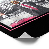 白いパパのホームホの前でトランプの手を広く ポスター (角)