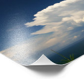 白いパフィーの雲の写真 フォトプリント            (角)