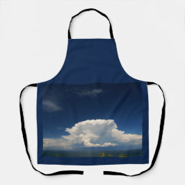 白いパフィー雲 エプロン
