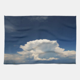 白いパフィー雲 キッチンタオル