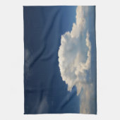 白いパフィー雲 キッチンタオル (縦)