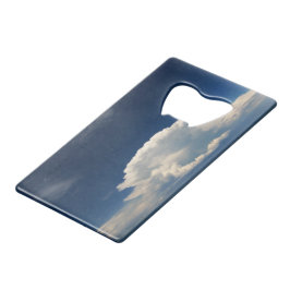 白いパフィー雲 クレジットカード栓抜き