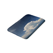 白いパフィー雲 バスマット (アングル)