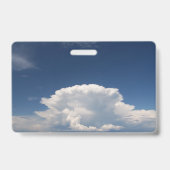 白いパフィー雲 バッジ (Back)