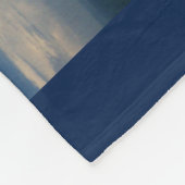 白いパフィー雲 フリースブランケット (角)