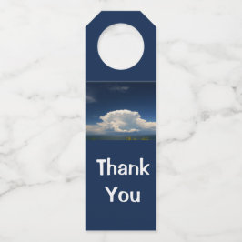 白いパフィー雲 ボトルネックタグ