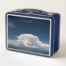 白いパフィー雲 メタルランチボックス