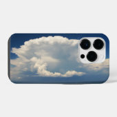 白いパフィー雲 iPhoneケース (裏面横)