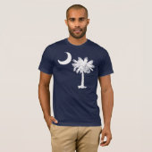 白いパルメットのTシャツ Tシャツ (正面フル)