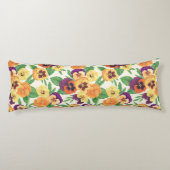 白いパンジー ボディピロー (裏面)