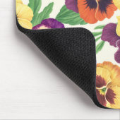 白いパンジー マウスパッド (コーナー)