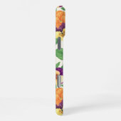 白いパンジー iPhoneケース (右側面)