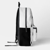 白いパーソナライズされたクモ プリントバックパック (左)