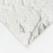 白いパーソナライズされたテクスチャ(グレーの花あり) フリースブランケット (角)