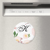 白いパーソナライズされたフローラにマグネット白い花 マグネット (インサイチュ (食洗機))