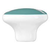 白いヒトデ及びあなたの背景色 セラミックノブ (側面)