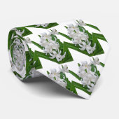 白いヒヤシンスのネクタイ ネクタイ (ロール)