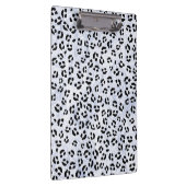 白いヒョウのプリント クリップボード (右)