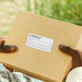 白いビジネス出荷ラベル ラベル