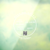 白いビジネス営業時間モダンスクリプトのラウンド ウィンドウサイン (シート3)