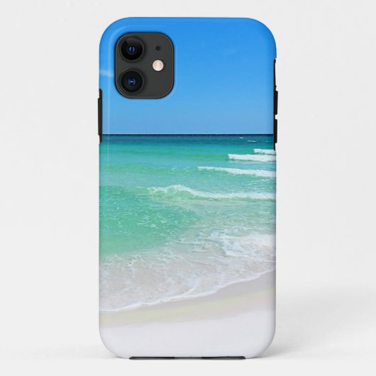 白いビーチ Case-Mate iPhoneケース (裏面)