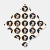 白いピットブルと赤いキスが顔中。 フェイバーボックス (折り畳みなし)