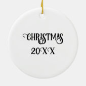 白いピットブル(青い目) セラミックオーナメント (裏面)