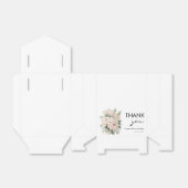 白いピンクの牡丹フローラ素朴な結婚式の引き出物 フェイバーボックス (折り畳みなし)