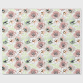 白いピンクの花。 ラッピングペーパー (フラット)
