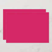 白いピンク色の背縁ど景 サンキューカード (正面/裏面)