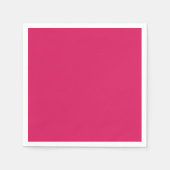白いピンク色の背縁ど景 スタンダードカクテルナプキン (正面)