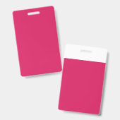 白いピンク色の背縁ど景 バッジ (Front & Back)