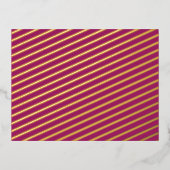 白いピンク色の背縁ど景 箔シーズンポストカード (正面)