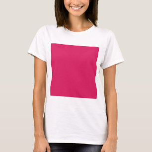 白いピンク色の背縁ど景 Tシャツ