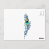 白いピーヘンのはがき ポストカード (裏面)