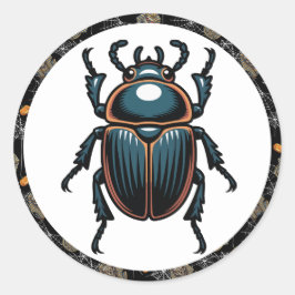 🤍白いファラオ・ミイラのシール🎃👑 ラウンドシール