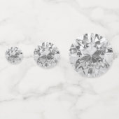 白いフェイクダイヤモンド コンフェッティ (正面)