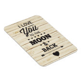 白いフェイク木が月に愛する マグネット (右側)