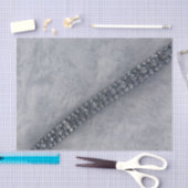 白いフェイク毛皮とダイヤモンドティッシュペーパー 薄葉紙 (クラフト)