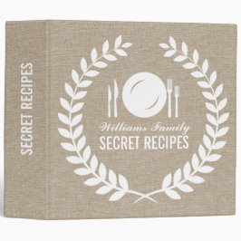 白いフェイク花輪のベージュリネン