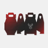 白いフェニックスが赤に赤く黒い灰に浮かぶ フェイバーボックス (折り畳みなし)