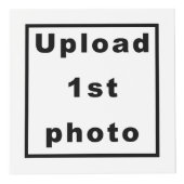 白いフォトキューブ上の5枚の写真 フォトキューブ (正面)