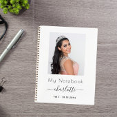 白いフォトスクリプト ノートブック