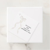 白いフォーマルリボンエレガントな結婚式 フェイバータグ (インサイチュ)