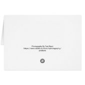 白いフクロウ空白のの内側カード (裏面横)