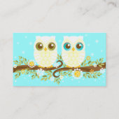 白いフクロウ-カスタムなお母さんのテレホンカード コーリングカード (裏面)