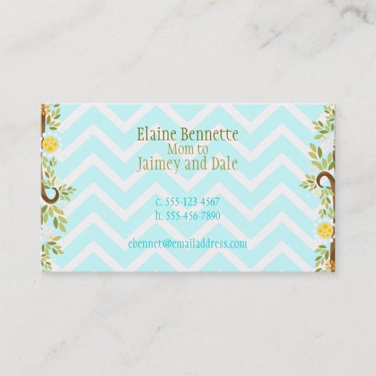 白いフクロウ-カスタムなお母さんのテレホンカード コーリングカード (正面)